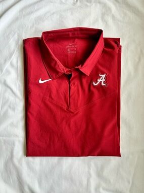Nike Dri-FIT UPF 40 Alabama Crimson Tide Red Polo Shirt SZ XXL New with tags